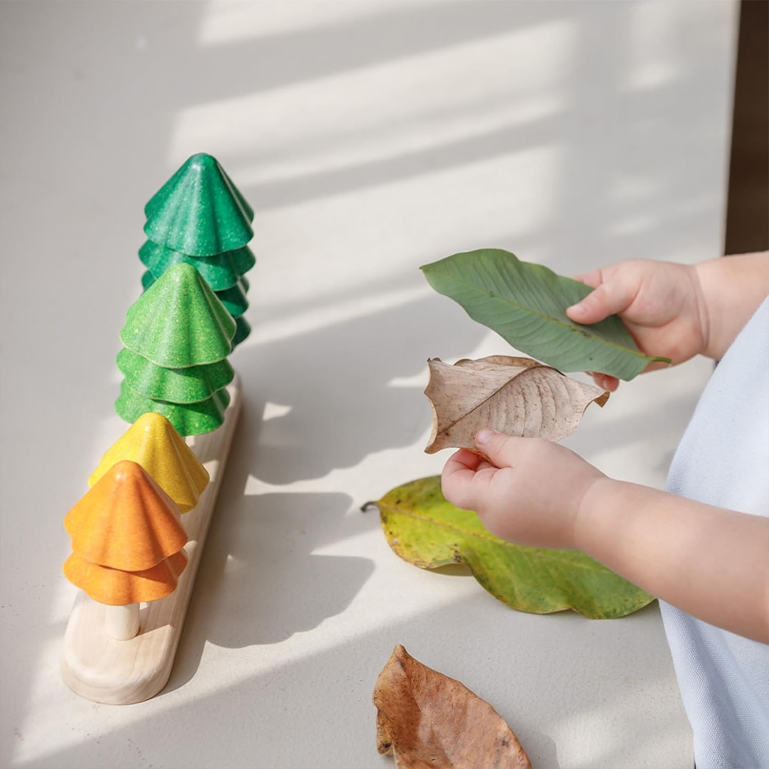 image:imagePlanToys Cone Sorting Wooden Toy Set for Kids Ages 3  Montessori Colour amp Size Recognition Activity for Fine Motor Skills Logic amp Focus  EcoFriendly Educational ToyNatur