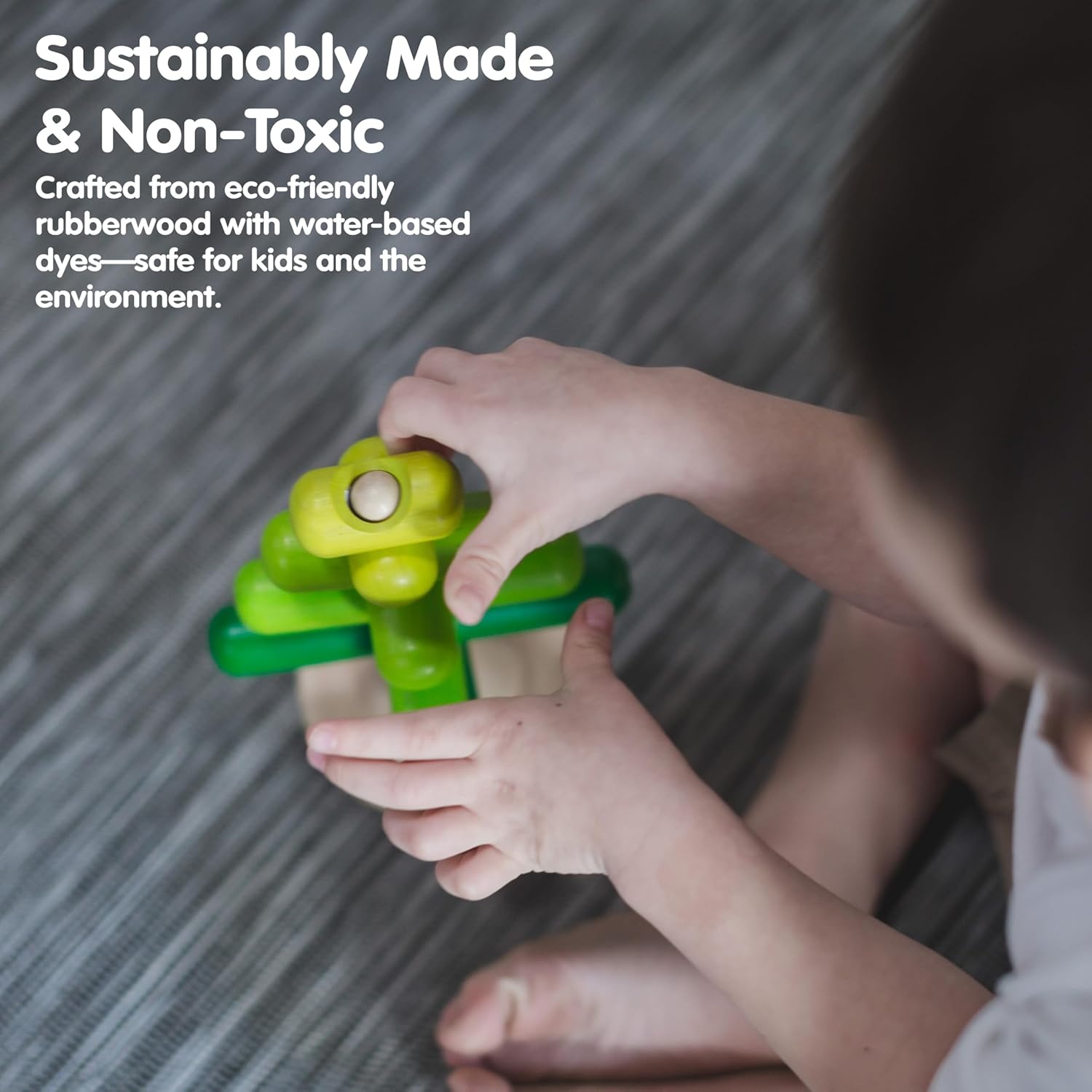 image:imagePlanToys Wooden Stacking Rocket Toy for Toddlers  Montessori Educational STEM Learning Toy  Colorful Wooden Rocket Ship Stacker for Fine Motor Skills Problem Solving Preschool GiftStacking Tree