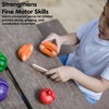image:imagePlanToys 5 Wooden Colorful Vegetable Veggie Food Playset 3431  Sustainably Made from Rubberwood and NonToxic Paints and Dyes5 Colors Veggie Set