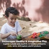 image:imagePlanToys 5 Wooden Colorful Vegetable Veggie Food Playset 3431  Sustainably Made from Rubberwood and NonToxic Paints and Dyes5 Sliceable Fruits  Veggies
