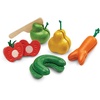 image:imagePlanToys 5 Wooden Colorful Vegetable Veggie Food Playset 3431  Sustainably Made from Rubberwood and NonToxic Paints and Dyes5 Sliceable Fruits  Veggies