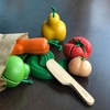 image:imagePlanToys 5 Wooden Colorful Vegetable Veggie Food Playset 3431  Sustainably Made from Rubberwood and NonToxic Paints and Dyes5 Sliceable Fruits  Veggies