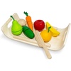 image:imagePlanToys 5 Wooden Colorful Vegetable Veggie Food Playset 3431  Sustainably Made from Rubberwood and NonToxic Paints and DyesAssorted Fruit  Vegetable Food Set