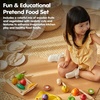 image:imagePlanToys 5 Wooden Colorful Vegetable Veggie Food Playset 3431  Sustainably Made from Rubberwood and NonToxic Paints and DyesAssorted Fruit  Vegetable Food Set