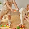 image:imagePlanToys 5 Wooden Colorful Vegetable Veggie Food Playset 3431  Sustainably Made from Rubberwood and NonToxic Paints and DyesAssorted Fruit  Vegetable Food Set