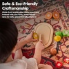 image:imagePlanToys 5 Wooden Colorful Vegetable Veggie Food Playset 3431  Sustainably Made from Rubberwood and NonToxic Paints and DyesAssorted Fruit Set