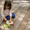 image:imagePlanToys 5 Wooden Colorful Vegetable Veggie Food Playset 3431  Sustainably Made from Rubberwood and NonToxic Paints and DyesAssorted Fruit Set