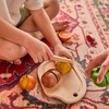 image:imagePlanToys 5 Wooden Colorful Vegetable Veggie Food Playset 3431  Sustainably Made from Rubberwood and NonToxic Paints and DyesAssorted Fruit Set