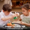 image:imagePlanToys 5 Wooden Colorful Vegetable Veggie Food Playset 3431  Sustainably Made from Rubberwood and NonToxic Paints and DyesFresh Produce Set E