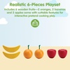 image:imagePlanToys 5 Wooden Colorful Vegetable Veggie Food Playset 3431  Sustainably Made from Rubberwood and NonToxic Paints and DyesFresh Produce Set a