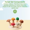 image:imagePlanToys 5 Wooden Colorful Vegetable Veggie Food Playset 3431  Sustainably Made from Rubberwood and NonToxic Paints and DyesPlay  Pick Mushrooms