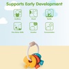 image:imagePlanToys Baby Key Rattle Wooden Infant Sensory Toy for Grasping Coordination amp Auditory Development  Montessori EcoFriendly Learning Toy for Early Exploration amp Fine Motor SkillsRainbow Color