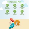 image:imagePlanToys Baby Key Rattle Wooden Infant Sensory Toy for Grasping Coordination amp Auditory Development  Montessori EcoFriendly Learning Toy for Early Exploration amp Fine Motor SkillsRainbow Color
