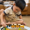 image:imagePlanToys Celebration Wooden Train Set with Photo Slot amp Chalkboard  Customizable Keepsake 3 Pcs Pull Toy Made with Sustainable Rubberwood for KidsCargo Train
