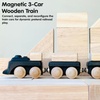image:imagePlanToys Celebration Wooden Train Set with Photo Slot amp Chalkboard  Customizable Keepsake 3 Pcs Pull Toy Made with Sustainable Rubberwood for KidsClassic Train