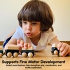 image:imagePlanToys Celebration Wooden Train Set with Photo Slot amp Chalkboard  Customizable Keepsake 3 Pcs Pull Toy Made with Sustainable Rubberwood for KidsClassic Train