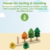 image:imagePlanToys Cone Sorting Wooden Toy Set for Kids Ages 3  Montessori Colour amp Size Recognition Activity for Fine Motor Skills Logic amp Focus  EcoFriendly Educational ToyNatur