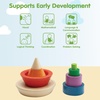image:imagePlanToys Cone Sorting Wooden Toy Set for Kids Ages 3  Montessori Colour amp Size Recognition Activity for Fine Motor Skills Logic amp Focus  EcoFriendly Educational ToyCone Sorting  Unit Plus