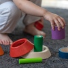 image:imagePlanToys Cone Sorting Wooden Toy Set for Kids Ages 3  Montessori Colour amp Size Recognition Activity for Fine Motor Skills Logic amp Focus  EcoFriendly Educational ToyCone Sorting  Unit Plus