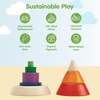 image:imagePlanToys Cone Sorting Wooden Toy Set for Kids Ages 3  Montessori Colour amp Size Recognition Activity for Fine Motor Skills Logic amp Focus  EcoFriendly Educational ToyCone Sorting  Unit Plus