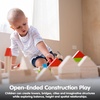 image:imagePlanToys Creative Blocks Wooden Montessori Building and Imagination Toy in Orchard Shade  Fine Motor Spatial Reasoning and Early STEM Learning Activity  Eco Friendly Open Ended Play SetWooden Building Blocks