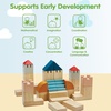 image:imagePlanToys Creative Blocks Wooden Montessori Building and Imagination Toy in Orchard Shade  Fine Motor Spatial Reasoning and Early STEM Learning Activity  Eco Friendly Open Ended Play SetCreative Blocks Orchard