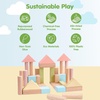 image:imagePlanToys Creative Blocks Wooden Montessori Building and Imagination Toy in Orchard Shade  Fine Motor Spatial Reasoning and Early STEM Learning Activity  Eco Friendly Open Ended Play SetBlock Building