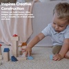 image:imagePlanToys Creative Blocks Wooden Montessori Building and Imagination Toy in Orchard Shade  Fine Motor Spatial Reasoning and Early STEM Learning Activity  Eco Friendly Open Ended Play SetCreative Blocks Orchard