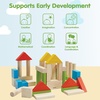 image:imagePlanToys Creative Blocks Wooden Montessori Building and Imagination Toy in Orchard Shade  Fine Motor Spatial Reasoning and Early STEM Learning Activity  Eco Friendly Open Ended Play SetWooden Building Blocks