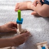 image:imagePlanToys Creative Blocks Wooden Montessori Building and Imagination Toy in Orchard Shade  Fine Motor Spatial Reasoning and Early STEM Learning Activity  Eco Friendly Open Ended Play SetWooden Building Blocks