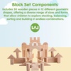 image:imagePlanToys Creative Blocks Wooden Montessori Building and Imagination Toy in Orchard Shade  Fine Motor Spatial Reasoning and Early STEM Learning Activity  Eco Friendly Open Ended Play Set50 Piece Unit Block