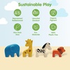 image:imagePlanToys Lion Wooden Montessori Imaginative and Creative Play Toy  Language Development Social Interaction and Early Coordination Activity  Eco Friendly Animal Figurine for Meaningful PlayWild Animals Set