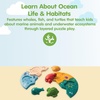 image:imagePlanToys Marine Puzzle Wooden Montessori Ocean Animal Problem Solving Toy  Tactile Imagination and Early Learning Activity  Eco Friendly Educational Sea Life Puzzle SetMarine Puzzle