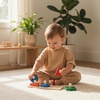 image:imagePlanToys Nesting Puzzle Wooden Toy Set for Kids Ages 3  Montessori Stacking amp Shape Recognition Activity for Spatial Awareness Creativity amp Coordination  EcoFriendly Educational ToyShape Matching Puzzle