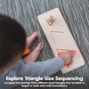image:imagePlanToys Nesting Puzzle Wooden Toy Set for Kids Ages 3  Montessori Stacking amp Shape Recognition Activity for Spatial Awareness Creativity amp Coordination  EcoFriendly Educational ToyTriangle Matching Puzzle