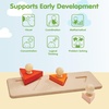 image:imagePlanToys Nesting Puzzle Wooden Toy Set for Kids Ages 3  Montessori Stacking amp Shape Recognition Activity for Spatial Awareness Creativity amp Coordination  EcoFriendly Educational ToyTriangle Matching Puzzle