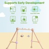 image:imagePlanToys Play Gym Wooden Baby Activity Toy in Pastel Colours  Montessori Sensory Play for Motor Skills Coordination amp Focus  EcoFriendly Developmental GymPlay Gym  Pastel