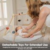 image:imagePlanToys Play Gym Wooden Baby Activity Toy in Pastel Colours  Montessori Sensory Play for Motor Skills Coordination amp Focus  EcoFriendly Developmental GymBlack  Red  White