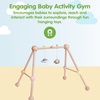 image:imagePlanToys Play Gym Wooden Baby Activity Toy in Pastel Colours  Montessori Sensory Play for Motor Skills Coordination amp Focus  EcoFriendly Developmental GymPlay Gym  Pastel