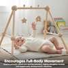 image:imagePlanToys Play Gym Wooden Baby Activity Toy in Pastel Colours  Montessori Sensory Play for Motor Skills Coordination amp Focus  EcoFriendly Developmental GymPlay Gym  Natural