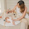 image:imagePlanToys Play Gym Wooden Baby Activity Toy in Pastel Colours  Montessori Sensory Play for Motor Skills Coordination amp Focus  EcoFriendly Developmental GymBlack  Red  White