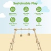 image:imagePlanToys Play Gym Wooden Baby Activity Toy in Pastel Colours  Montessori Sensory Play for Motor Skills Coordination amp Focus  EcoFriendly Developmental GymPlay Gym  Natural