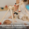 image:imagePlanToys Play Gym Wooden Baby Activity Toy in Pastel Colours  Montessori Sensory Play for Motor Skills Coordination amp Focus  EcoFriendly Developmental GymBlack  Red  White