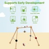 image:imagePlanToys Play Gym Wooden Baby Activity Toy in Pastel Colours  Montessori Sensory Play for Motor Skills Coordination amp Focus  EcoFriendly Developmental GymBlack  Red  White