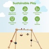 image:imagePlanToys Play Gym Wooden Baby Activity Toy in Pastel Colours  Montessori Sensory Play for Motor Skills Coordination amp Focus  EcoFriendly Developmental GymBlack  Red  White