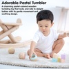 image:imagePlanToys Sensory Activity Blocks for Toddlers  9Piece Set with Visual Auditory amp Tactile Stimuli  Montessori Toy with Storage Bag  Wooden Learning Toy for Babies amp Kids Ages 12 MonthsPastel