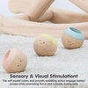 image:imagePlanToys Sensory Activity Blocks for Toddlers  9Piece Set with Visual Auditory amp Tactile Stimuli  Montessori Toy with Storage Bag  Wooden Learning Toy for Babies amp Kids Ages 12 MonthsPastel