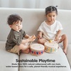 image:imagePlanToys Solid Drum Wooden Musical Toy for Toddlers  Pretend Play Instrument for Kids  EcoFriendly Percussion Toy for Coordination Creativity amp Early Learning Development