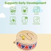 image:imagePlanToys Solid Drum Wooden Musical Toy for Toddlers  Pretend Play Instrument for Kids  EcoFriendly Percussion Toy for Coordination Creativity amp Early Learning Development