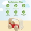image:imagePlanToys Vroom Car Wooden Push Toy for Toddlers  EcoFriendly Toddler Push Car for Indoor Play  Montessori Fine Motor Learning Toys for KidsVroom Bus